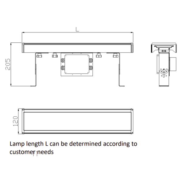 Outdoor 25w Industrial High Bay Led Lighting For High Mast Stadium Sports Field
