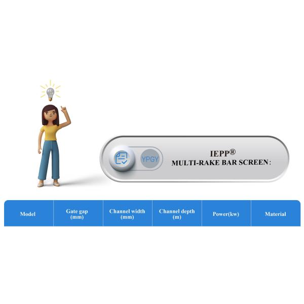 IEPP China Manufacturer Factory Price Wastewater Treatment WWTP Equipment Multi Rake bar Screen Gray Water Pretreatment Filter