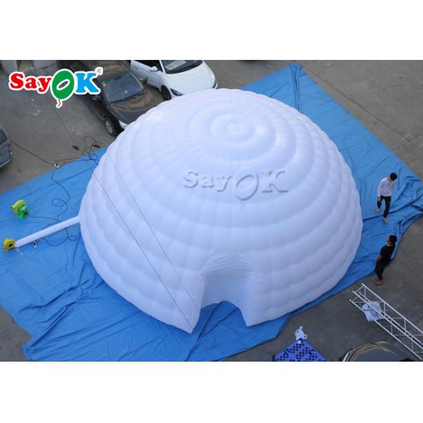 Ветровая палатка для кемпинга с двойным швом 8 м белая надувная воздушная палатка / выставочная палатка иглу-купол