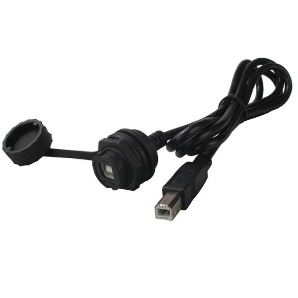 Homem de USB B ao cabo RJ45 impermeável fêmea para a impressora Signal Transmission