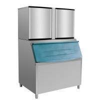 Guangzhou fabrica 500kg a 1000kg máquina de fabricação de cubos de gelo comercial com refrigeração do ventilador CE para fábrica de gelo e clube