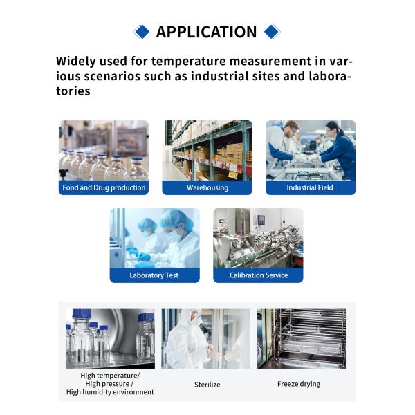 Sampling Interval 0.1mins-24h Pharmaceutical Industry WIFI LCD Display Temperature and Humidity Data Logger