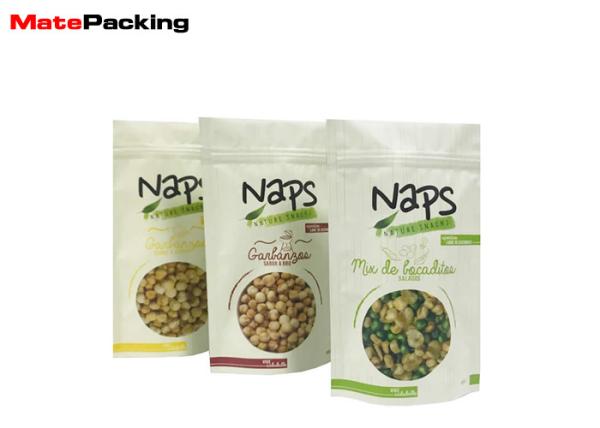 Aluminum Foil Stand Up Pouches Smell Proof Custom Size With Zipper