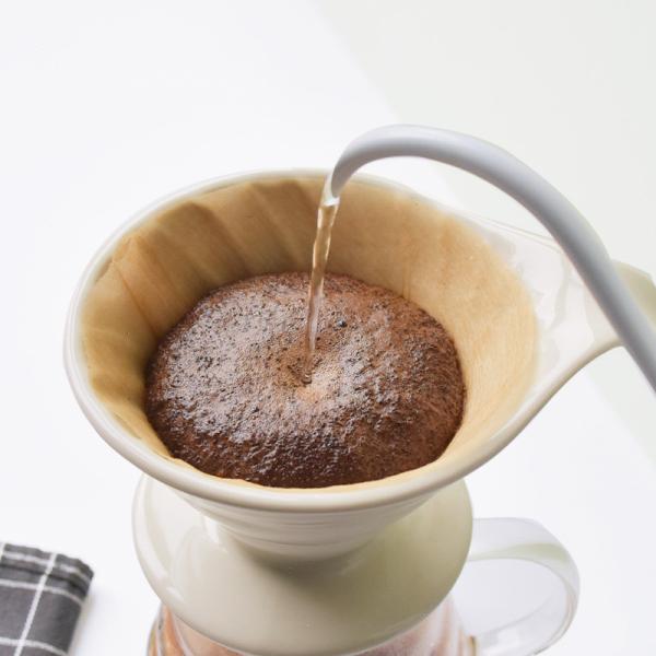 V Shaped Coffee Filter 100 Pack Disposable Cone Paper Filters for Pour Over Brewing with Original Wood Pulp and Tear Resistant Design