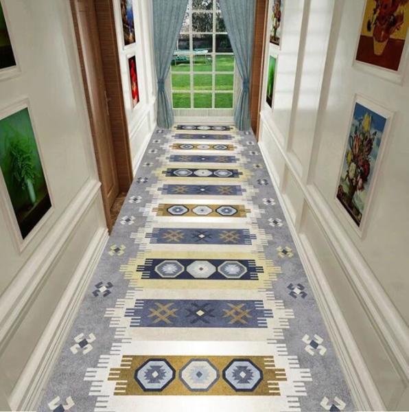 Special Geometric Pattern Commercial Floor Mat Entrance Corridor Stairway Hotel Mat