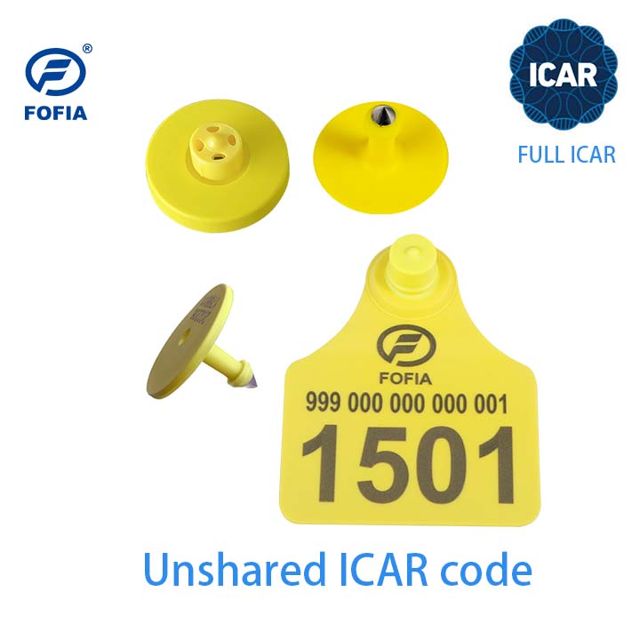 14.5mm Size TPU Custom Livestock Ear Tags 134.2KHz Frequency