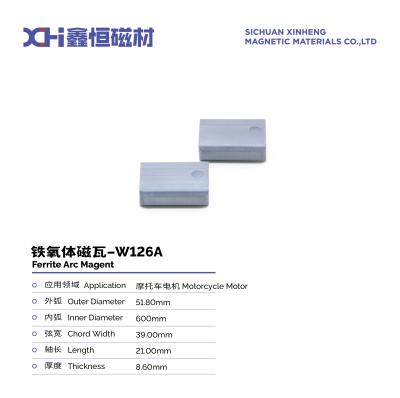 Ferrite Strontium Powder Pressed Permanent Magnet Ferrite For Motorcycle Motor W1126A
