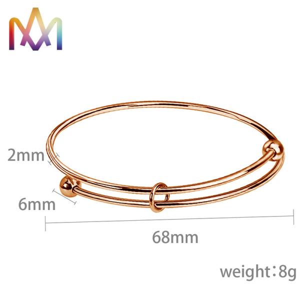браслеты Bangle шарма SS304 68mm расширяемые для девушек