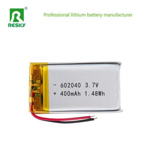 Rechargeable lithium polymer battery cell 602040 400mAh 450mAh 3.7V power lipo