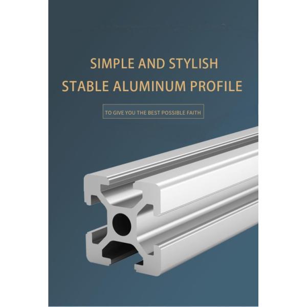 Profilé en alliage d'aluminium anodisé 4040 argenté standard européen 40x40