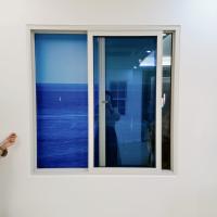 Profil de deslizamento único UPVC Janela de casa de vidro duplo para varanda