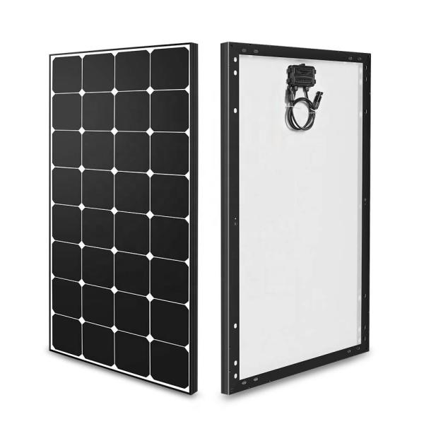 100W 12V Mono Rigid Solar Panel Off Grid Energia fotovoltaica para acampamento RV Marine Motorhome