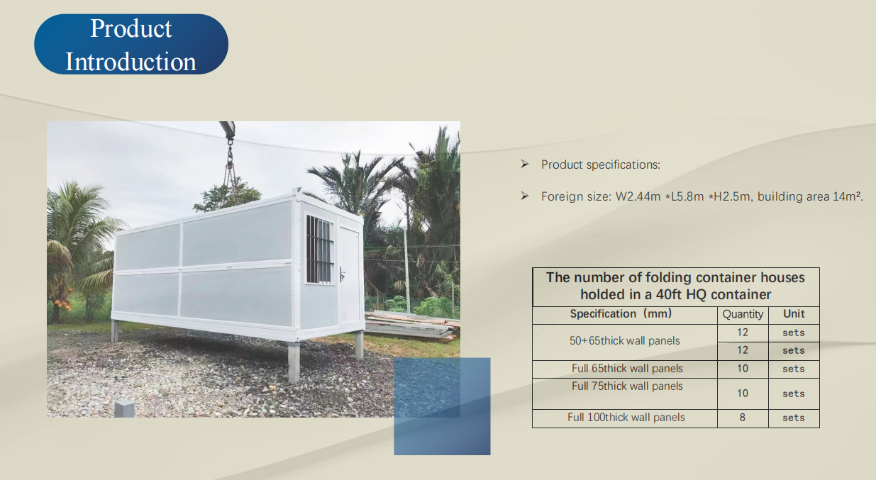 14m ² Medical Disaster Relief, Army Barracks, Post-disaster Reconstruction  Folding Container House