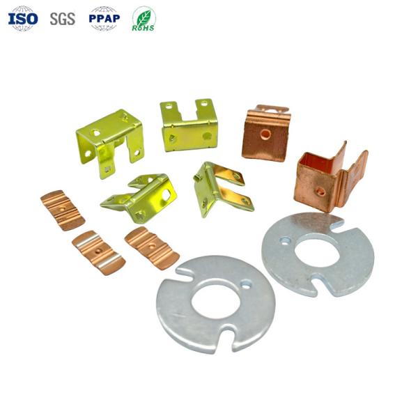 Precision Custom Lead-Free AG-Plated Copper Stamping Tolerances 0.02mm IATF 16949 RoHS 2.0 Compliant Metal Stamping Parts