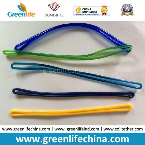 Luggage Tag Accessory Soft Eco-friendly PVC Colored Loop Straps