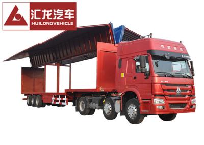 Drop Deck Wingspan Curtain Semi Trailer High Loading And Unloading Efficiency