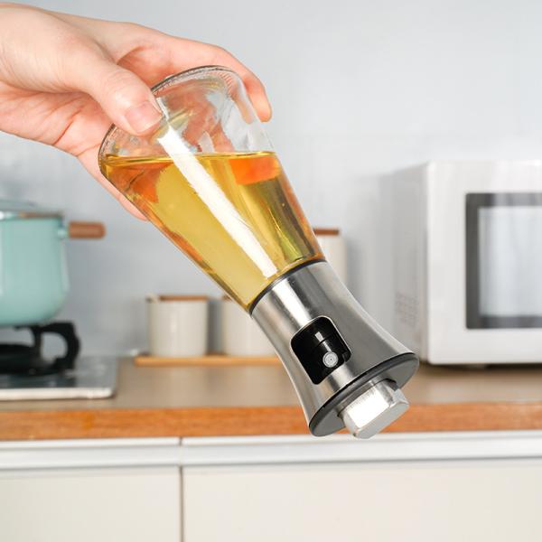 200ml Glass Olive Oil Sprayer Vinegar Bottle for Cooking Salad BBQ Kitchen Utensil