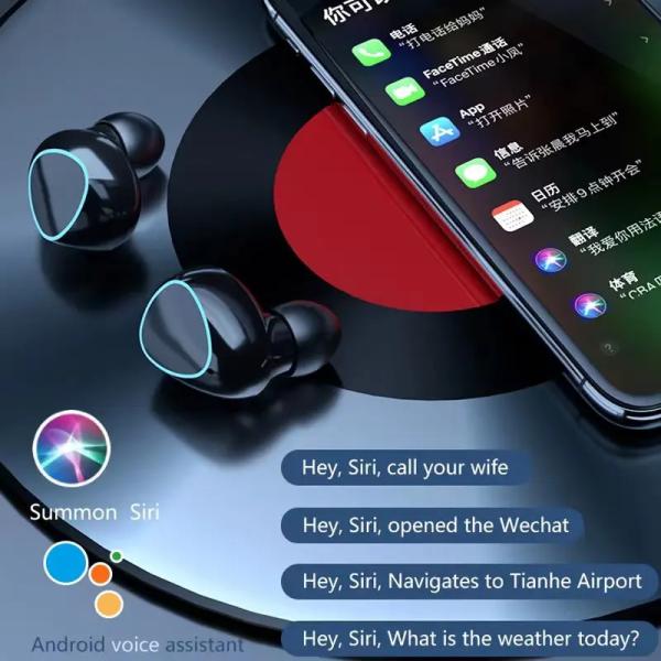 Bt 5.0 Bluetooth Over Ear Headphones Tws Led Waterproof Wireless