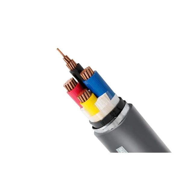 Силовой кабель черной ленты бронированный ВВ22 электрический СТА ядра изолированных кабелей 4+1 ПВК стальной