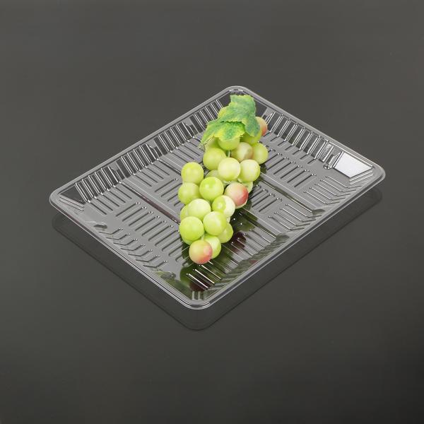 Bandejas vegetais descartáveis da segurança alimentar 190x140x20mm