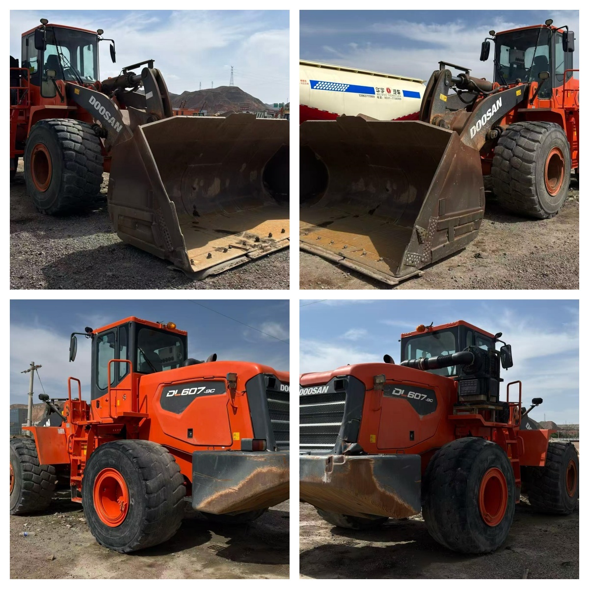 Used DOOSAN DL670-9C Wheel Loader 5.4CBM Bucket 380HP Engine Articulated Frame Construction Machinery