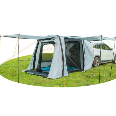 149.6*70.8*70.8 Inch Grey Waterproof PU2000MM Coated Polyeseter 210D Spacious SUV Air Camping Tent Com Proteção UV
