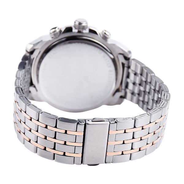 Men's Stainless Steel Quartz Watch – 5ATM Water Resistant