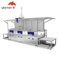 Panier fonctionnant de machine de nettoyage ultrasonique des parachutistes SUS304 de PLC avec le Tableau de déchargement de chargement