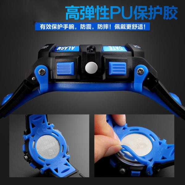 1163 Children's Day Gift Clock Hand Watch Storage Waterproof Watch Digital Sport Custom Silicon Kids Watch Plastic
