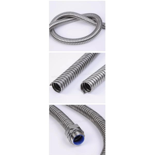 304/316 Stainless Steel Flexible Corrugated Conduit DN20 (Ø20mm x Ø24.3mm) 50M/Reel for Protecting Wires or Cables
