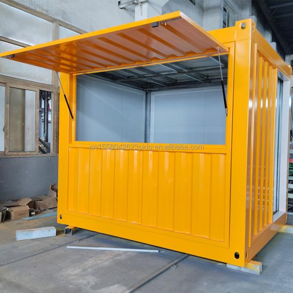 Park Container House Stylish Prefab Houses for Unique Kiosk Concept 10ft 20ft Kitchen Coffee Bar Container