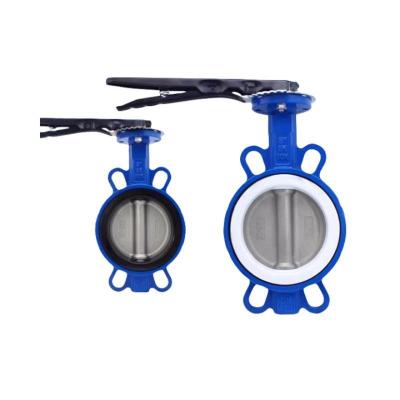 Ductile Iron Body Concentric Design Wafer Butterfly Valve for Straight Flow Control