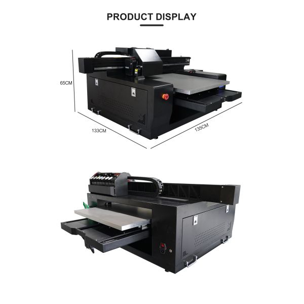 KECAI 6090 UV Printer A1 Size Large Flat Bed UV Flatbed Printer with Automatic Height Measurement for Acrylic Phone case Glass