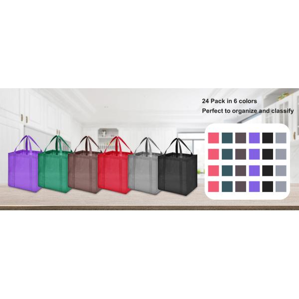 Reusable Grocery Bags，Large Washable Foldable Shopping Bags，Heavy Duty Tote Bags With Reinforced Handles