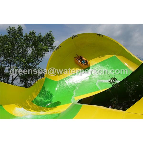 Children Spray Park Equipment Colorful Fiberglass Water Slide SGS Certification
