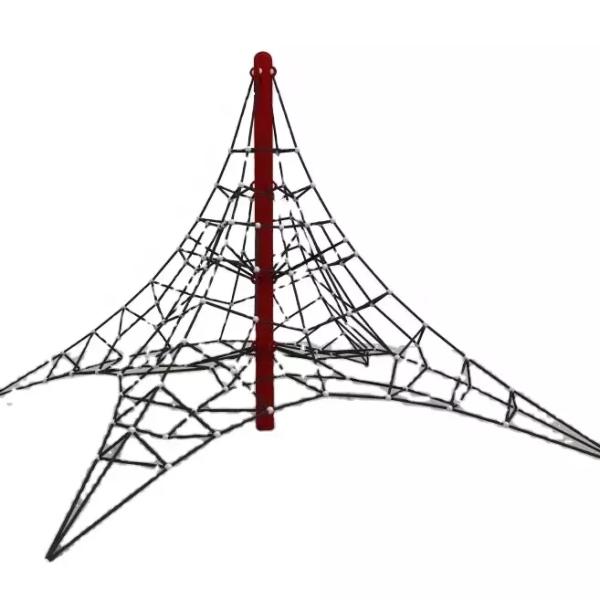 Взбираться пирамиды играет плетение веревочки комбинации стренги оборудования 6 для спортивной площадки