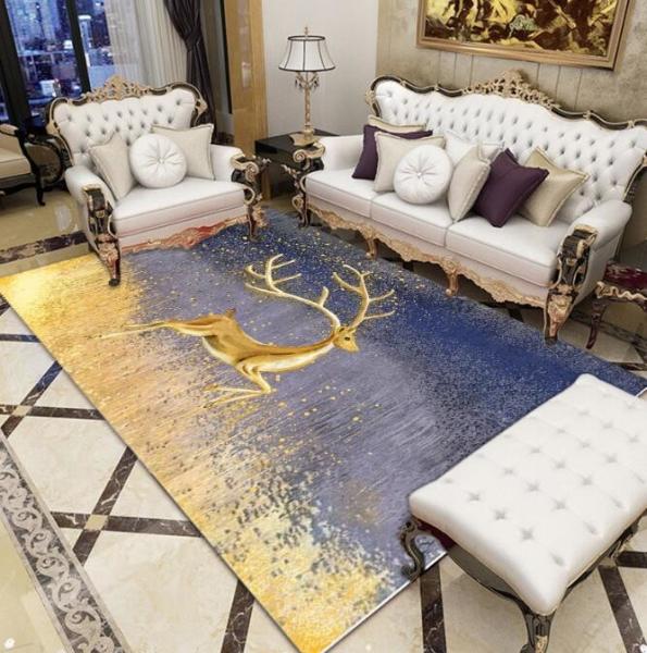 Polyester Fiber Living Room Floor Carpets Modern Simple Household Bedroom Sofa Carpets