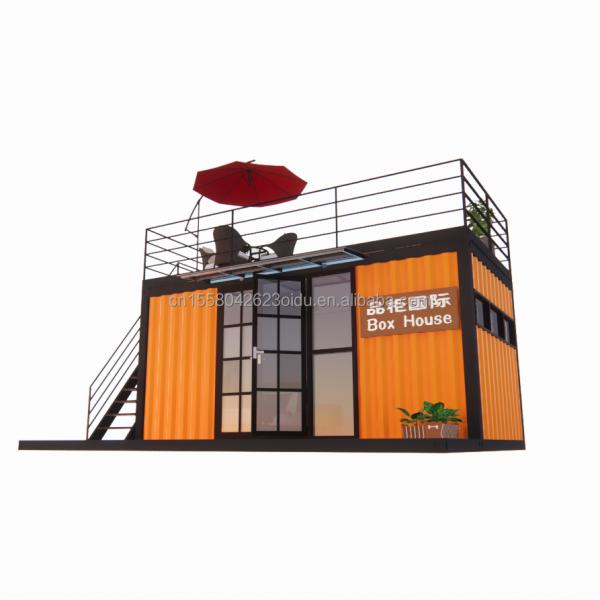 Hôtel 20 pieds Container portable Boutique de vêtements Café préfabriqué Magasin mobile Entrepôt