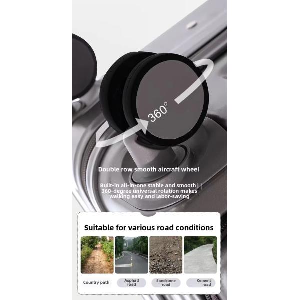 360° roues tournantes Port USB à ouverture avant Sac de voyage d'affaires Bagage durable pour un style moderne simple Voyage de vacances