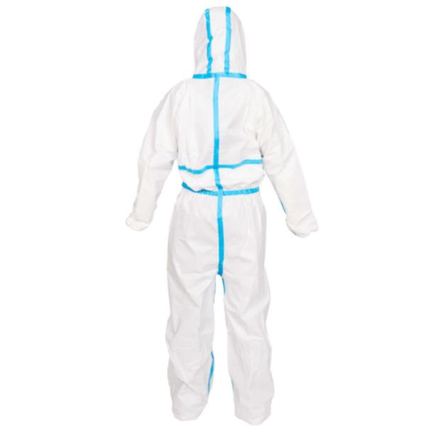 S/M/L/Xl/Xxl Medical Protective Coverall With Cotton Knitted Cuff