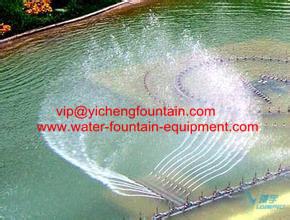 Customized Seagull Wave Water Fountain Equipment Outdoor Music Type With Stand