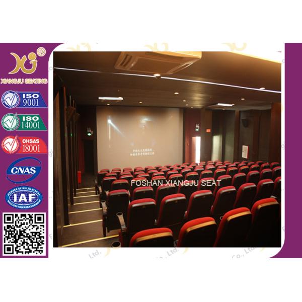 VIP Cover fabric folding theater seating / chair with cup holder XJ-6805