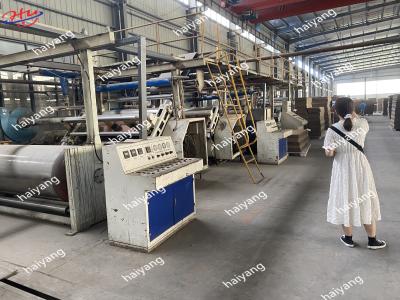 100m/min linha de produção ondulada da caixa de três camadas