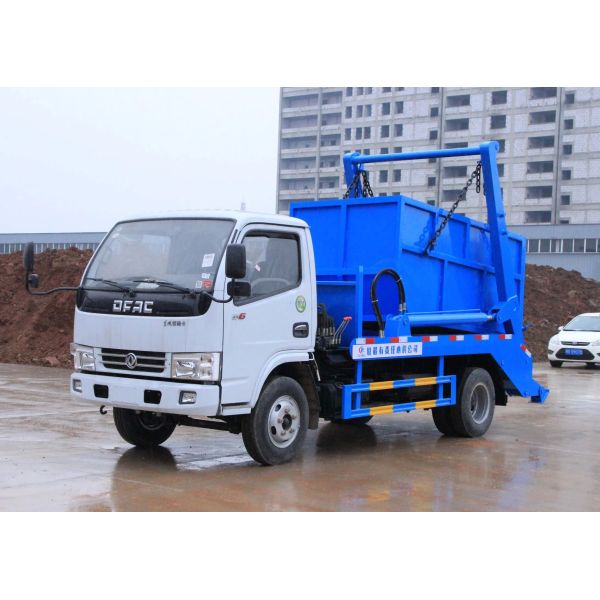 Dongfeng 6cbm Swing Arm Garbage Truck 4X2 Refuse Collection Garbage Collection Vehicle