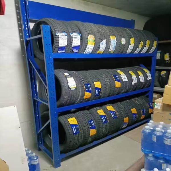 Stackable Heavy Truck Tire Pallet Racking Motorcycle Spare Tyre Rack With QF-stack Design