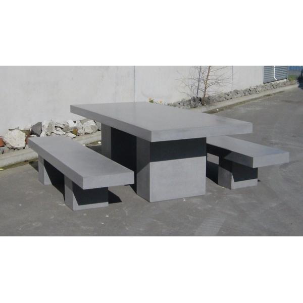 Легкая наружная бетонная мебель Бетонные боковые столы