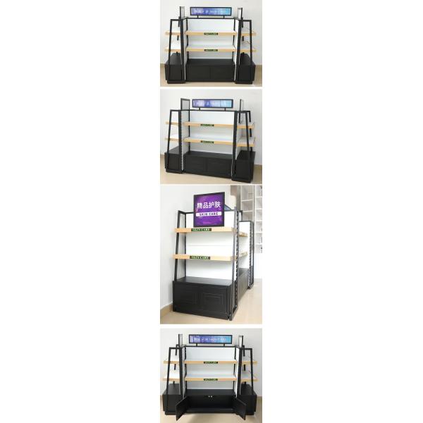 Veneer Cosmetic Retail Shelf Gondola Shelving for Simple and Beautiful Display