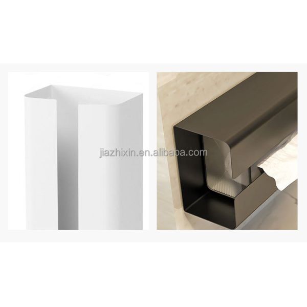 Hot Sales Metal Kitchen Holder Rectangular Napkin Dispenser Box Bathroom Wall Mount Toilet Paper Magnetic Tissue Storage Shelf