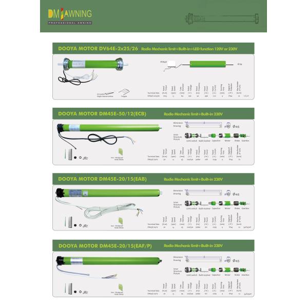 WHOLESALE AWNING MOTOR ROLLER TUBULAR MOTORS FOR MOTORIZED SHADES