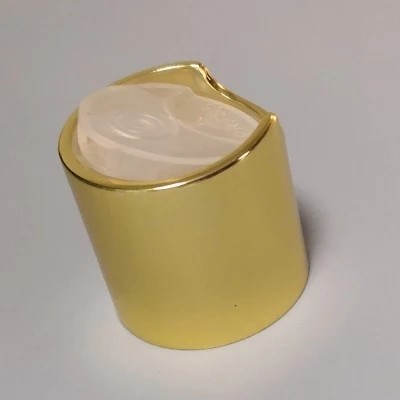 JL-CP101 Aluminum Silver Gold Disc Top Cap 18 20 24 28 410 415 For Plastic Bottle